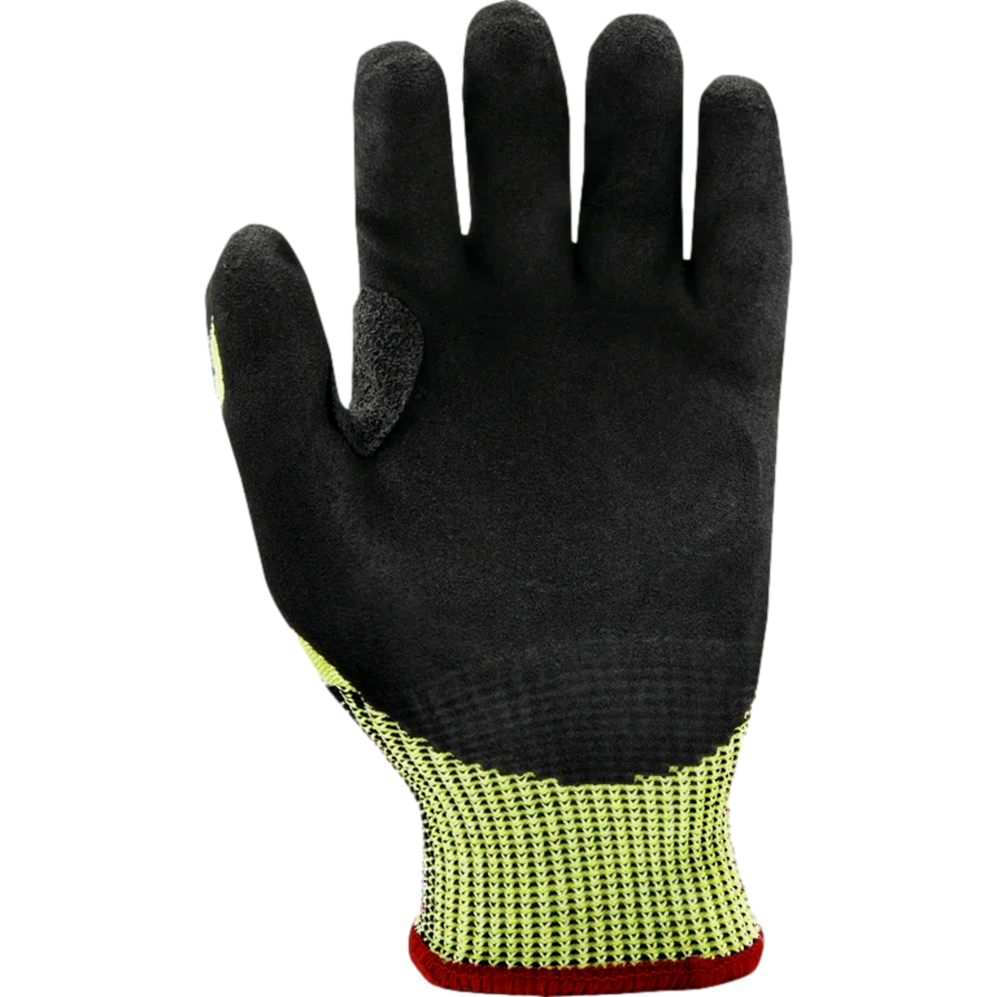 Ironwear 4885-2XL Impact Gloves 2XL Lime/Black TPR High-Impact Protection Hi-Vis Work Gloves