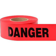 Ironwear 1103-02 Barrier Tape, "Danger," Red, 1.5 Mil, 1000' Roll - OutdoorPowerDeals