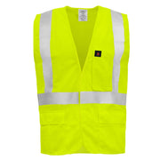 Ironwear 1284FR-L FR Poly Mesh Vest, Lime, High Visibility - OutdoorPowerDeals