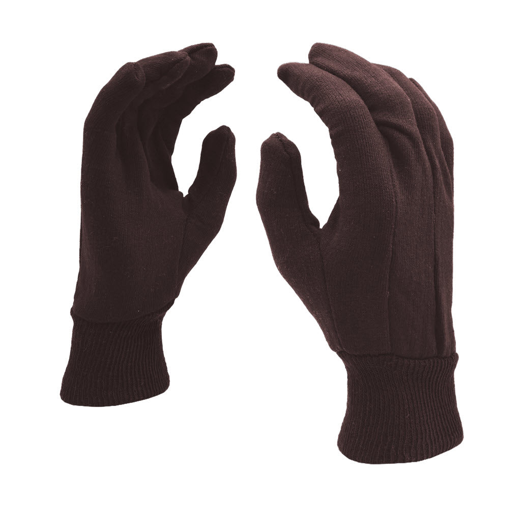 CORDOVA GLOVES JERSEY POLY/COTTON BROWN LARGE 1400 - OutdoorPowerDeals