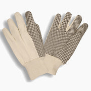 CORDOVA 10oz Cotton Canvas Work Gloves w/ Black Dots 2610 – Durable Grip - OutdoorPowerDeals