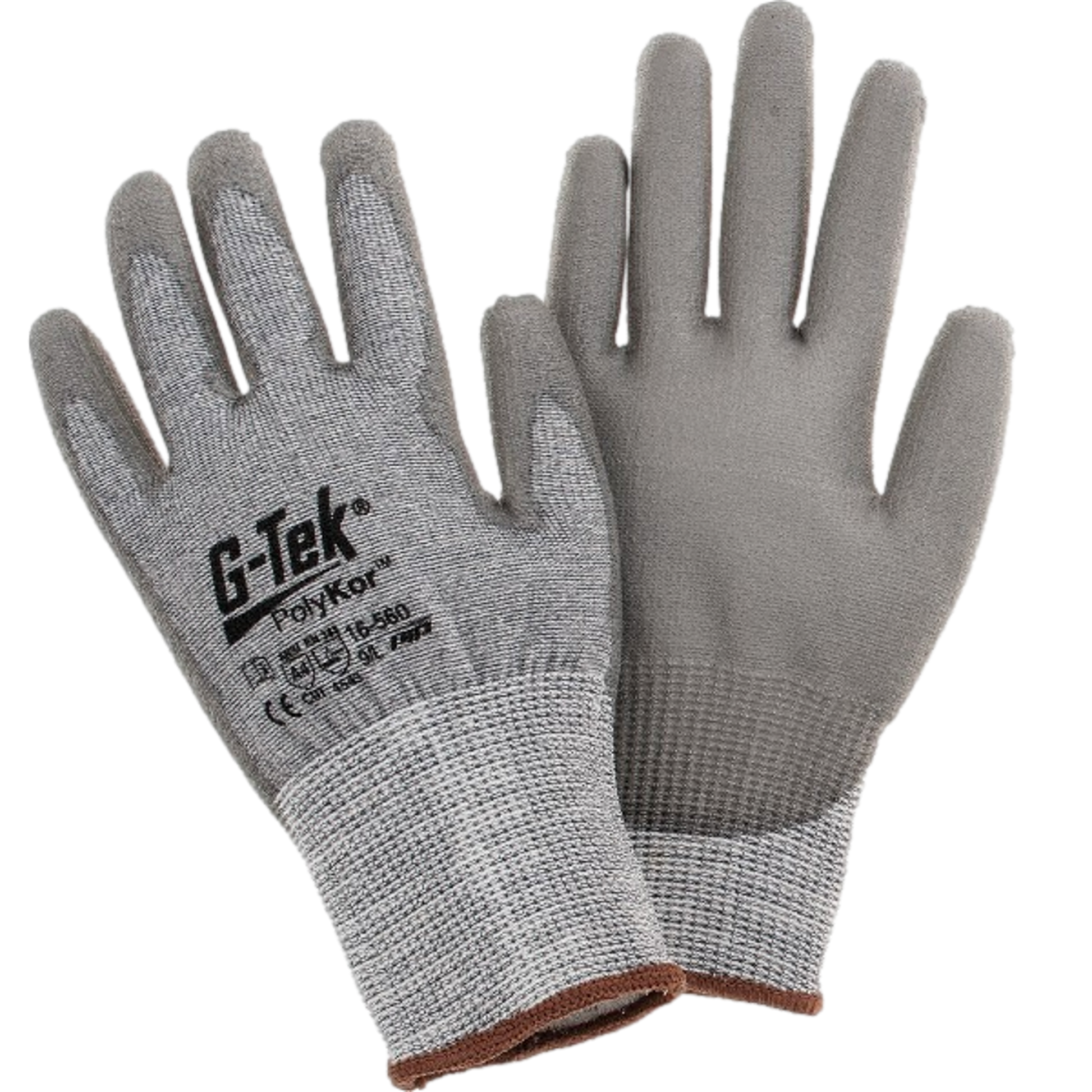 PIP G-Tek 16-560 gray PolyKor knit glove pair view