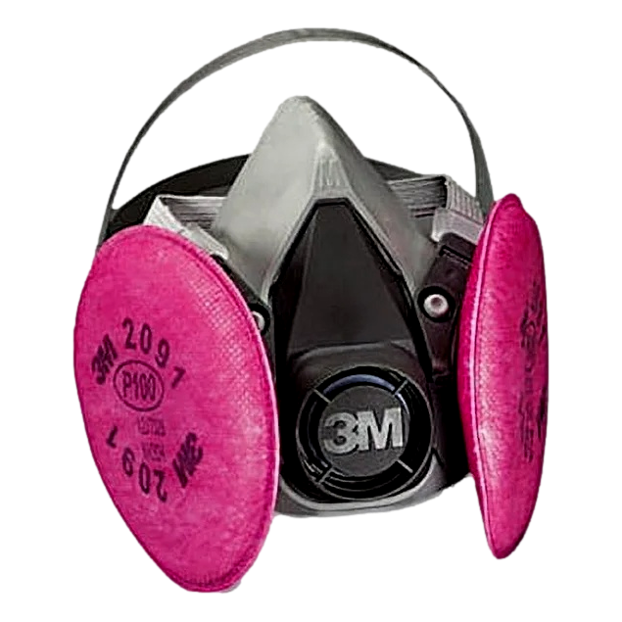 3M 6391 Half Face Respirator, 6000 Series, Large, with P100 Filters