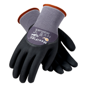 PIP G-Tek 34-874 Large Ultimate Nylon Nitrile Coated Work Gloves Black Seamless Knit