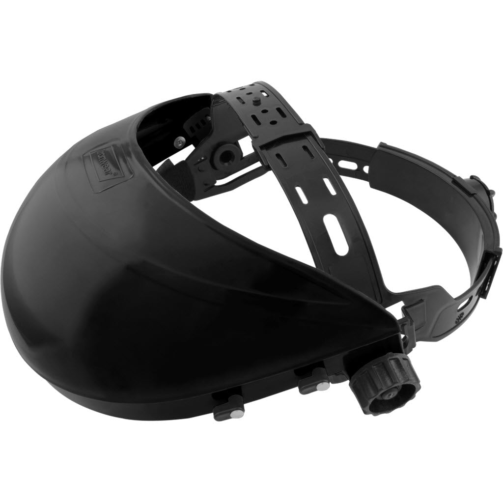 Ironwear 3942 Ratchet Headgear, Black, Adjustable Safety Face Shield Support - OutdoorPowerDeals