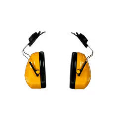 3M EARMUFFS DBL SHELL NRR22 CAP MT BLK/YLW H9P3E - OutdoorPowerDeals