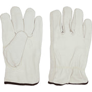 Ironwear 4189 Large Buffalo Leather Gloves Alabaster Finish Durable - OutdoorPowerDeals