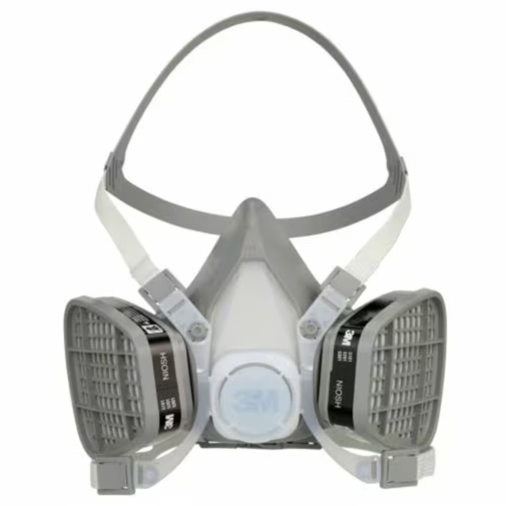 3M 5000 Series Half Face Respirator, Disposable, Pre-Assembled - OutdoorPowerDeals