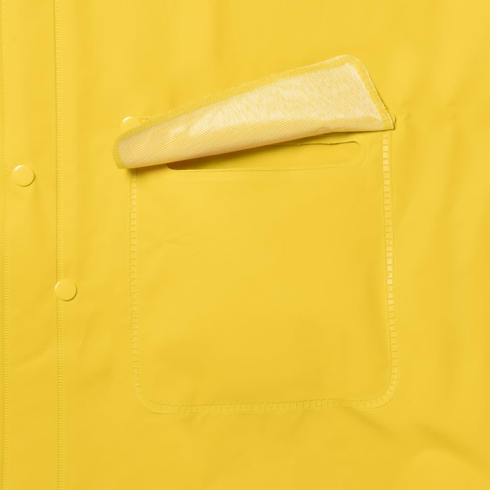 Ironwear 9220 49" LG Long Coat with Corduroy Collar & Detachable Hood Rainwear - OutdoorPowerDeals