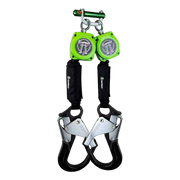 Safewaze 019-5055 6' Web Dual Leg Retractable with Aluminum Rebar Hooks & 9013 BWB