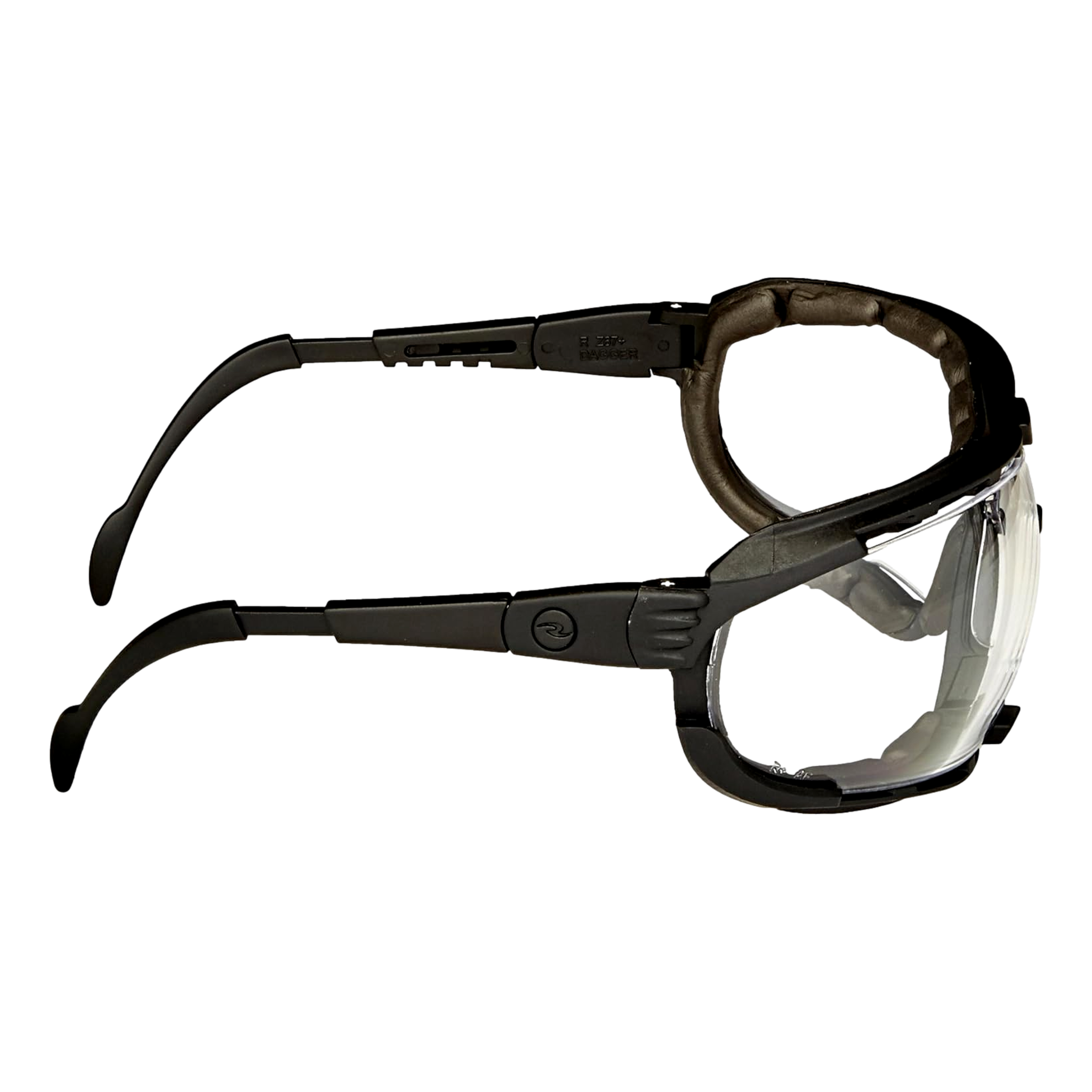 Radians DG1-11 Safety Goggles Black Frame Clear Anti-Fog Lens