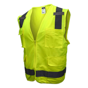 Radians SV7G4X Class 2 Safety Vest Green 4XL Solid Front Mesh Back Surveyor Hi-Vis ANSI
