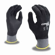 CORDOVA GLOVES CONQUEST NYLN/NTRL DOTS GRY/BLK XL 6930-XL - OutdoorPowerDeals