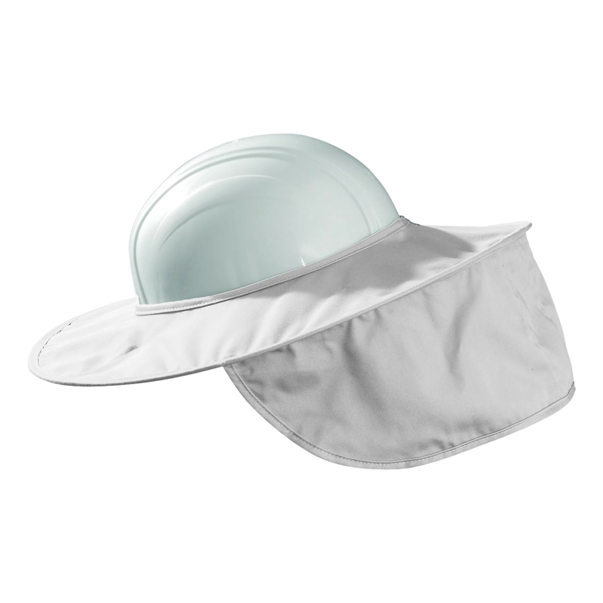 OccuNomix 899-008 White Cotton Twill Hard Hat Shade Neck Protector Sun Shield
