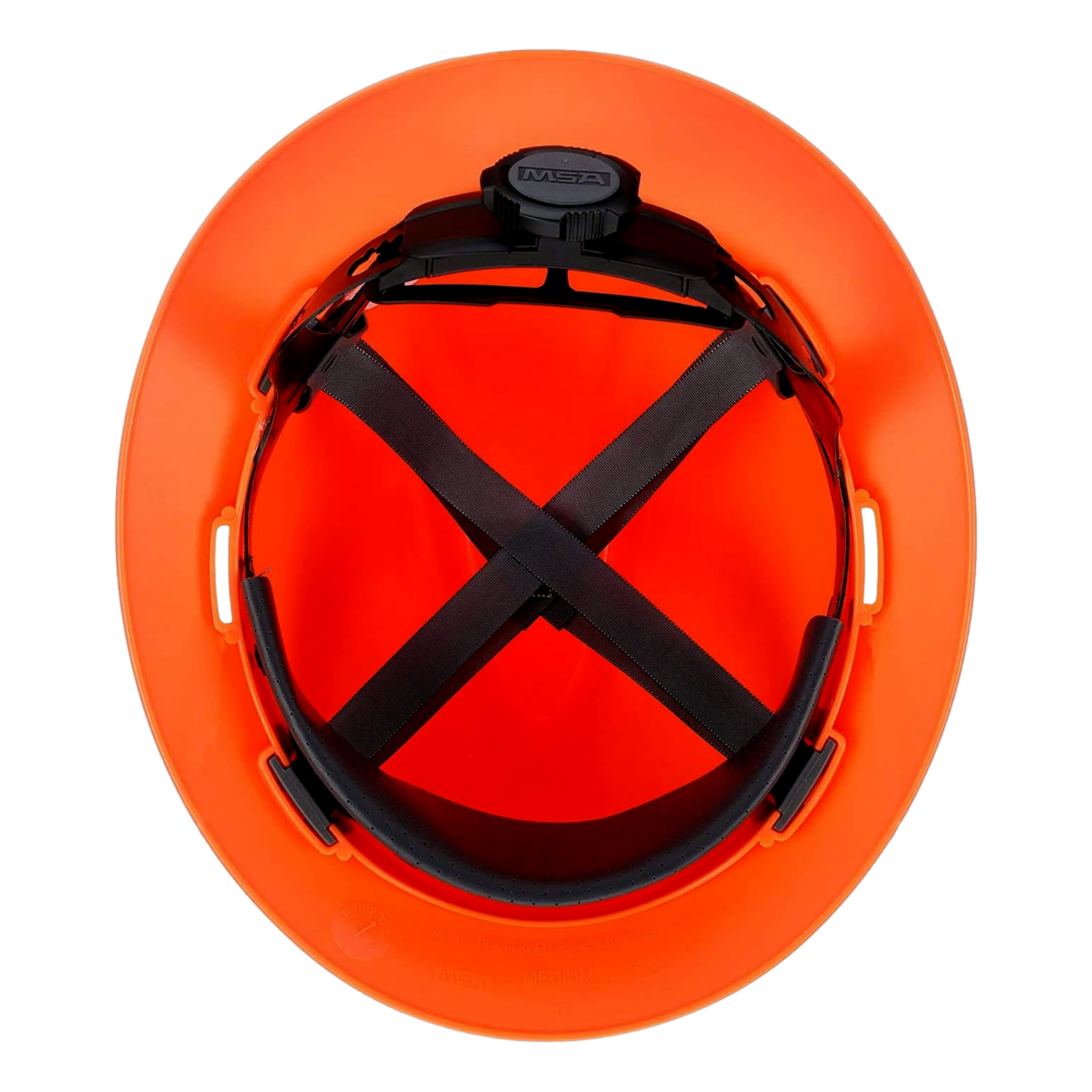 MSA 10021292 V-Gard Hard Hat Hi-Viz Orange Standard Suspension