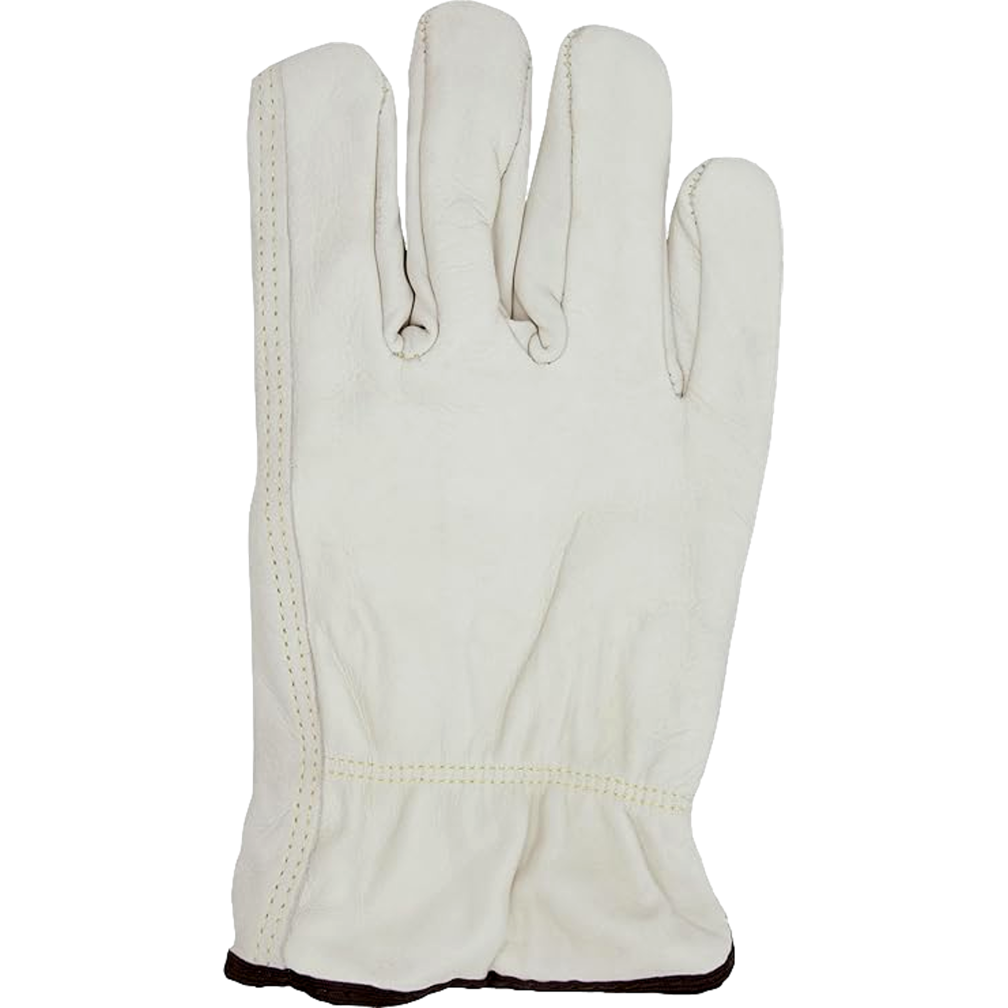 Ironwear 4189 Medium Buffalo Leather Gloves Alabaster Finish Durable