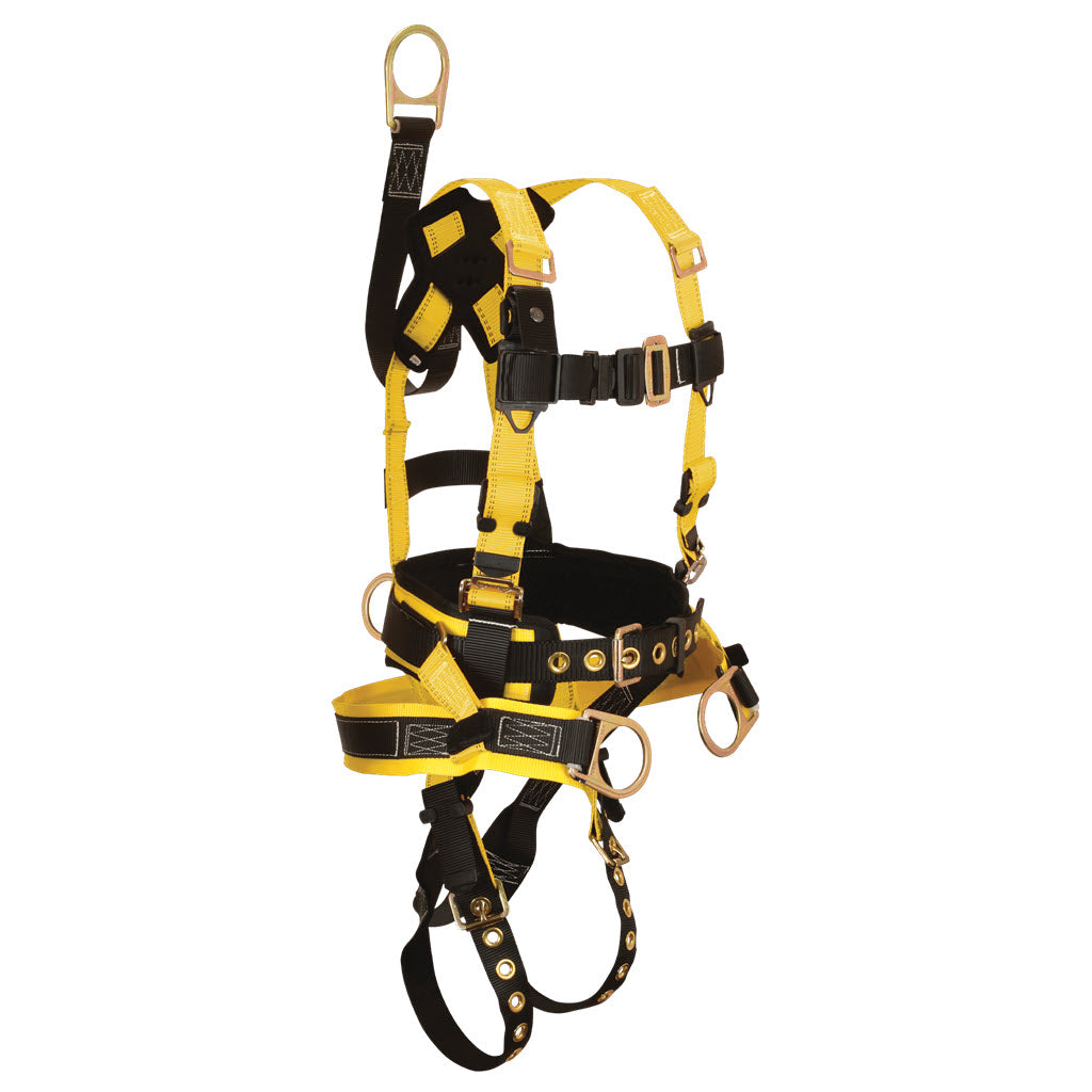 FallTech 8021 Large Full Body Belted Harness, 4 D-Rings - OutdoorPowerDeals