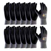 MaxiFlex 34-874 Ultimate Gloves Black Nylon/Nitrile – Pack of 12 Medium Work Gloves