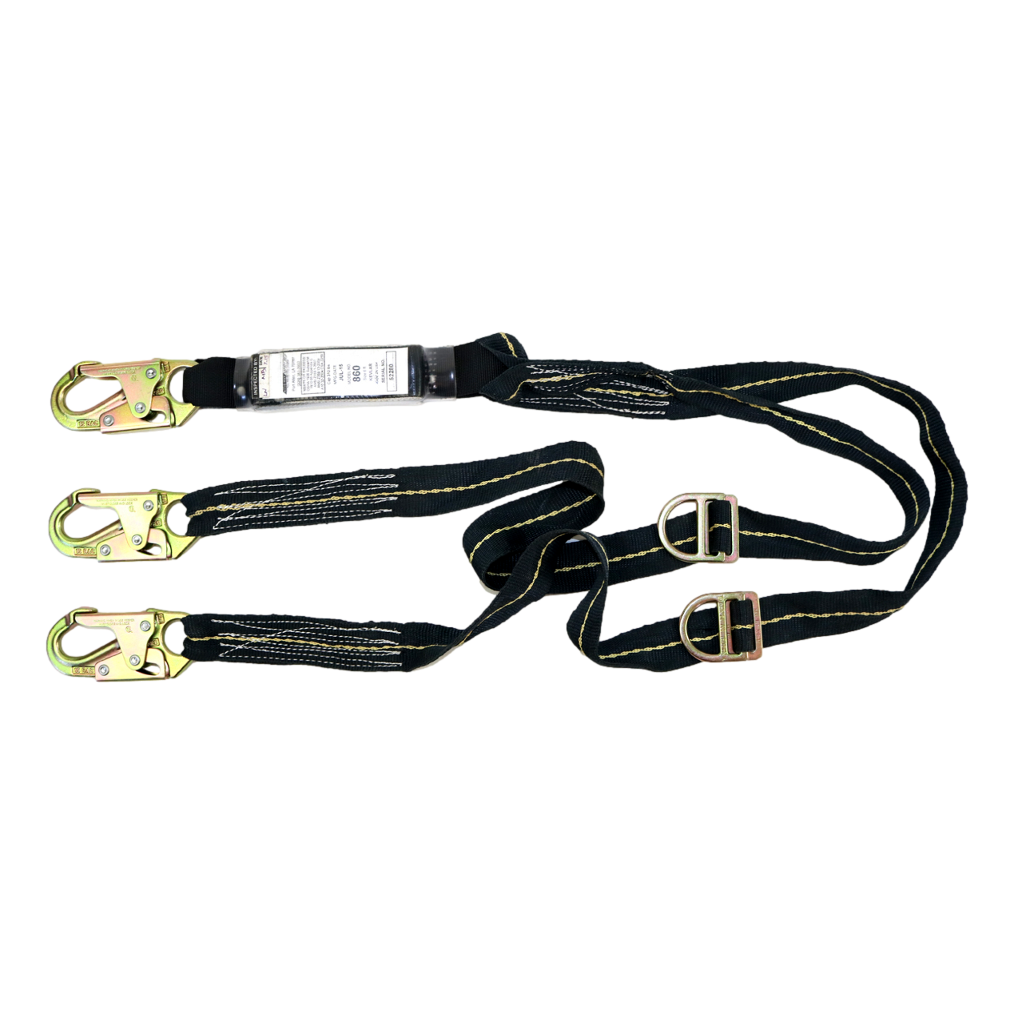 WRS 50C3 3' Y-Leg Lanyard – Dual-Leg, Fall Protection