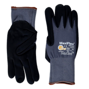 MaxiFlex 34-874 Ultimate Gloves Black Nylon/Nitrile – Industrial Work Gloves Medium