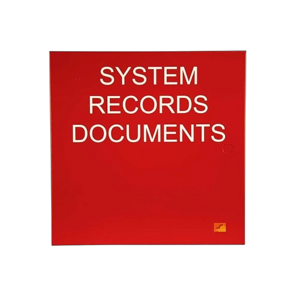 SSU00691A - Fire Alarm System Document Box - Protegis Fire & Safety