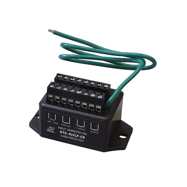 DTK-4LVLPCR - 4-pair card reader surge protector - Protegis Fire & Safety