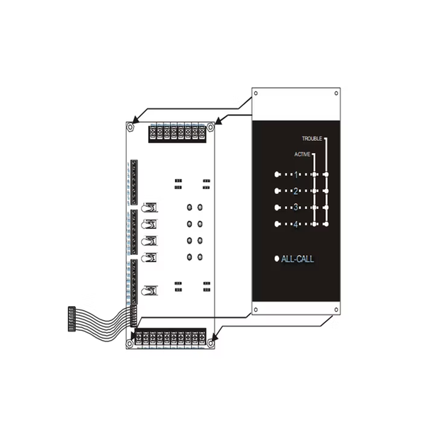 151-00023 - 4-Zone Splitter Module - Protegis Fire & Safety