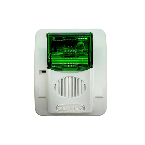 GECG24PWW - Green Lens Horn/Strobe Signal - Protegis Fire & Safety