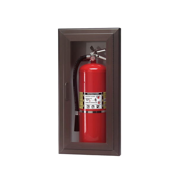 2409-R3 - Semi-recessed fire extinguisher cabinet - Protegis Fire & Safety