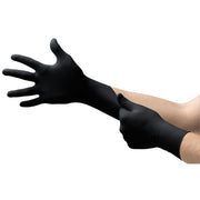 Ansell MK-296 Medium black nitrile MidKnight glove box