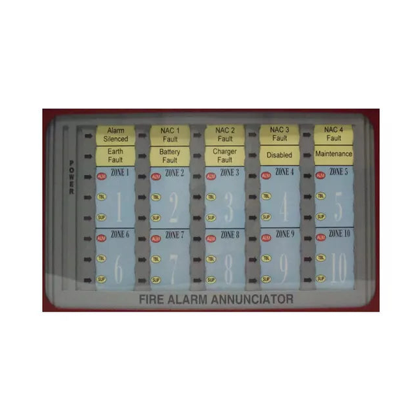 Notifier N-ANN-LED-R - 10-Zone LED Annunciator (Red) - Protegis Fire & Safety