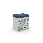 Powersonic PS-1250-F2 compact 12-volt 5 amp hour sealed lead acid battery