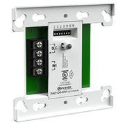 A Potter Electric Signal PAD100-SIM module, primarily white and green in color, designed for fire alarm control panels.