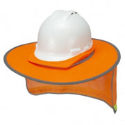 Radians RHHS-01 Orange Collapsible Hard Hat Shade – Face and Neck - OutdoorPowerDeals