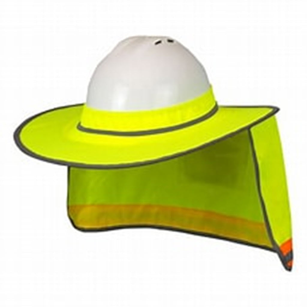 Radians RHHS-01 Green Collapsible Hard Hat Shade – Face and Neck - OutdoorPowerDeals