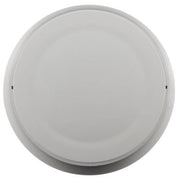 A top view of the Silent Knight SK-PHOTO-W intelligent photoelectric smoke detector, showing its round shape and white color.