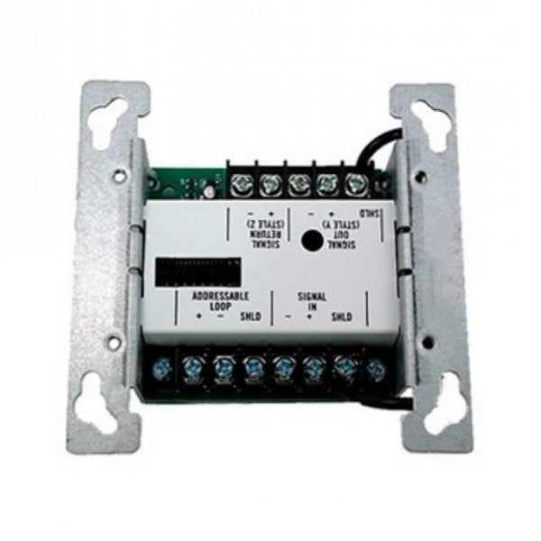 A Simplex 4090-9007 fire alarm control panel module with wiring visible.