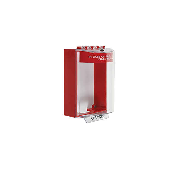 STI-13220FR - Universal Stopper dome cover with horn, surface mount, red - Protegis Fire & Safety