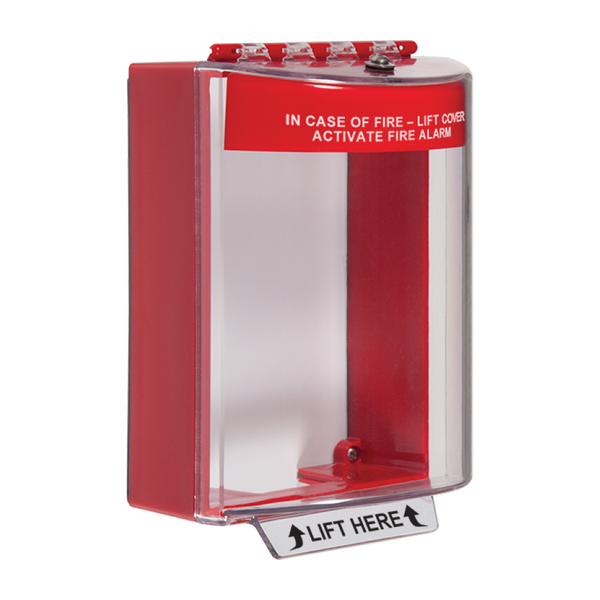 STI-13210FR - fire alarm pull station protective cover - Protegis Fire & Safety