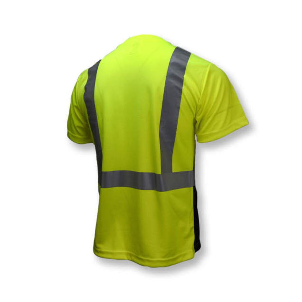 Radians ST11B-2PGS 3XL Class 2 Hi-Viz/Black T-Shirt Moisture-Wicking - OutdoorPowerDeals