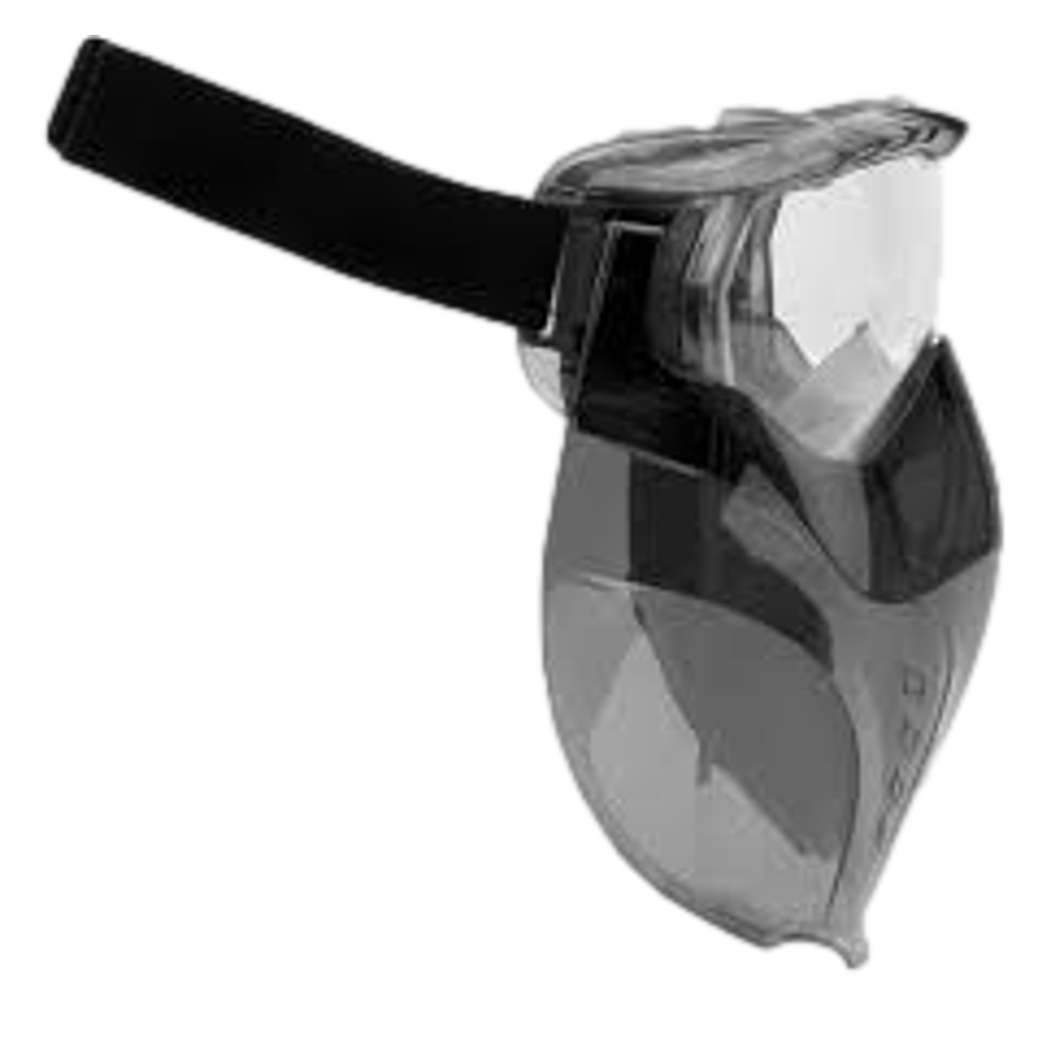 IRONWEAR 3935-GG-C Full Face Goggles Smoke Gray/Clear Port Style