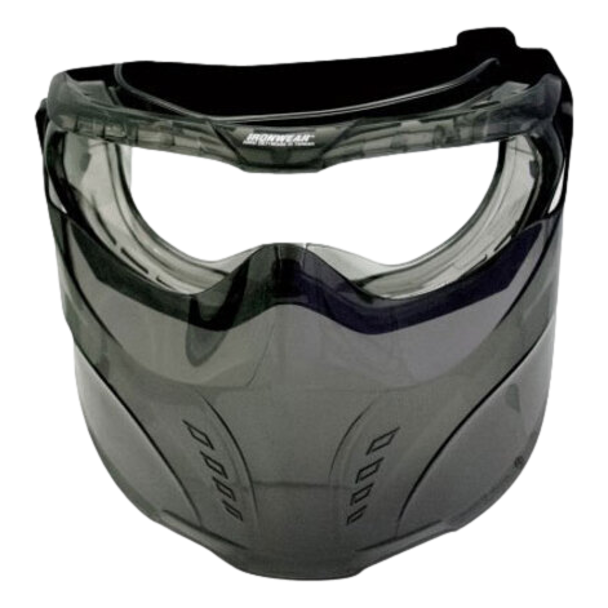 IRONWEAR 3935-GG-C Full Face Goggles Smoke Gray/Clear Port Style