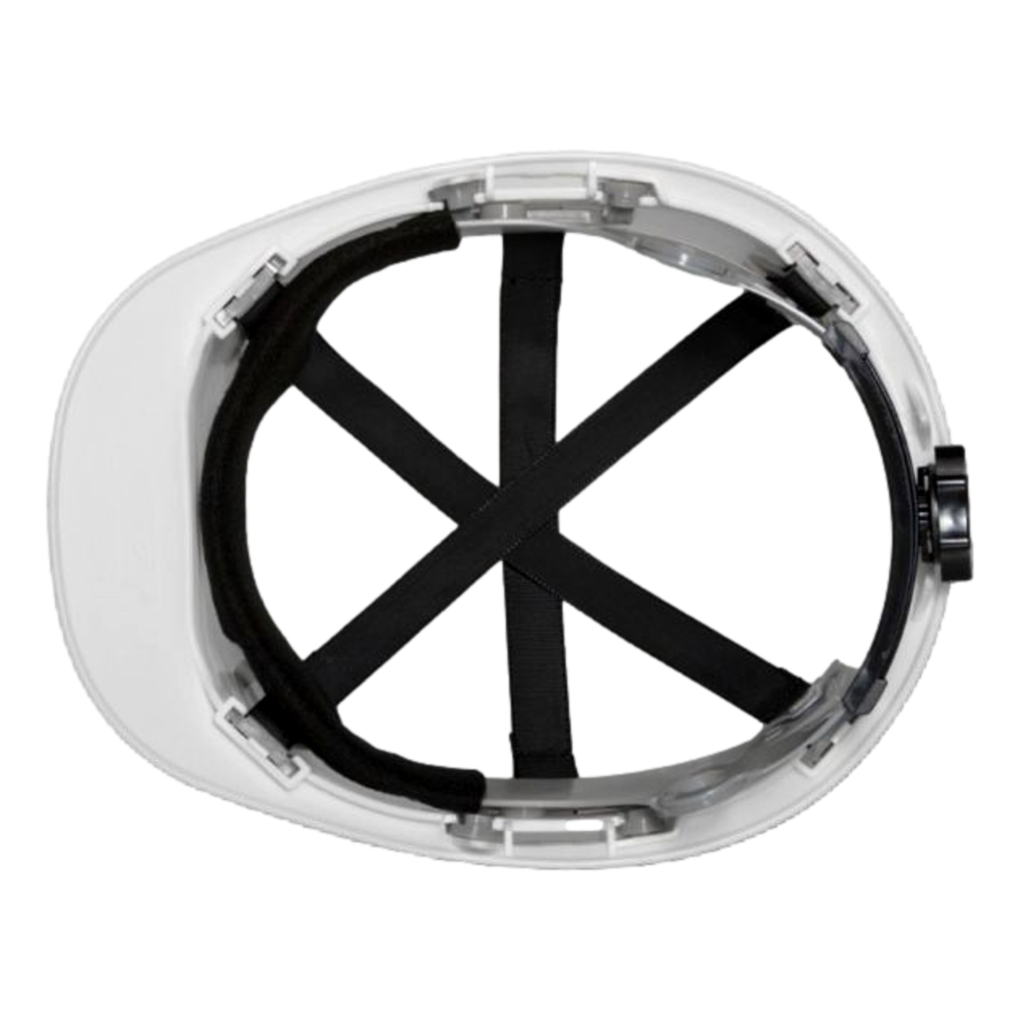 IRONWEAR 3961 Cap Style Hard Hat White 4-Point Ratchet Suspension