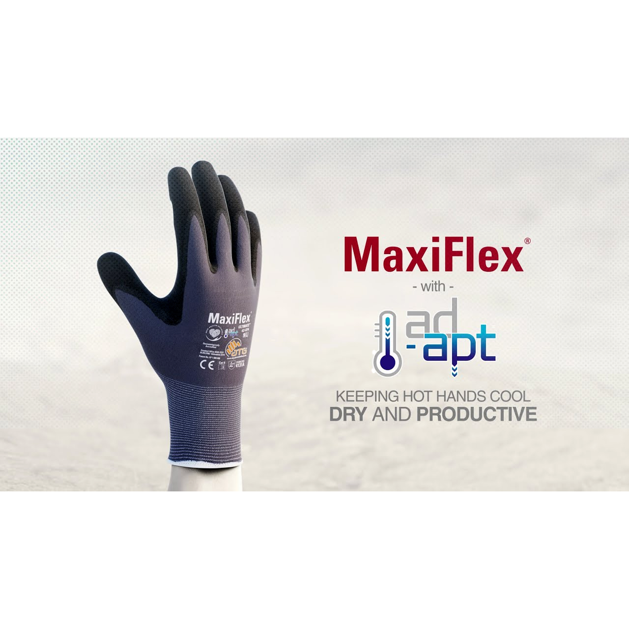 PIP G-Tek 34-874 Large Ultimate Nylon Nitrile Coated Work Gloves Black Seamless Knit
