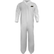 Ironwear 1600-5XL Disposable Microporous/Polypropylene Coveralls White w/ Collar Size 5XL Case of 25